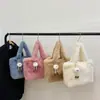 Bolsa de Felpa para Mujer, Bolso de Hombro para Niñas, Bolso Tote Peludo para el Viaje Diario, Bolso de Mano Peludo, Bolso de Felpa Muni