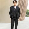 Conjunto de Traje de Negocios Unisex, Traje Profesional en Negro y Gris, Adecuado para Gestión de Propiedades y Trabajo en Hoteles, Conjunto de Traje de Falda, Xi'An