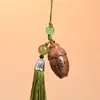 Palo de rosa amarillo africano tallado hueco calabaza sachet jarrón colgante difusor adorno llavero colgante