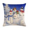 Funda de cojín de lino serie Papá Noel y árbol de Navidad transfronterizo AliExpress Amazon eabyI809