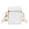 Bolso Cruzado de Tela Oxford con Estampado de Estrellas para Mujer, Mini Cartera Ligera para Teléfono Celular con Correa Ajustable, Pequeño Bolso Vertical de Hombro para Viajes, Compras, Uso Diario