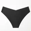 Panty de Hielo Sin Costuras de Talla Grande Europea y Americana para Mujer con Cinturilla en Forma de V, Entrepierna de Algodón de una Sola Pieza, Panty Triángulo Transpirable para Mujer al por Mayor