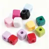 Cuentas Cuadradas Acrílicas de Color Sólido Cuentas Cuadradas Cuentas Sueltas Cuentas Espaciadoras para DIY Material para Pulseras Accesorios de Joyería