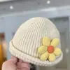 Chapéu de Bebê Outono e Inverno Estilo Ocidental Chapéu Melão de Bebê Chapéu de Lã Tricotado Quente Moda de Inverno para Bebês Meninas
