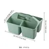 Bolsa de artículos de tocador Canasta de almacenamiento de gran capacidad Cesta de almacenamiento de material de papelería de plástico Bloques de construcción Cesta de almacenamiento de juguetes Canasta de almacenamiento de especias de cocina