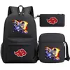 Mochila Nova de Verão 2022 Harajuku Anime Estudante Casual Casual Mochila Escolar Grande Capacidade Conjunto de Três Peças