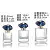 Nuevo Producto del Fabricante en Stock: Botella de Perfume Portátil Serie Zafiro de Gama Alta, Sencilla y Lujosa con Tapa de Presión