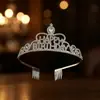 Diadema de Corona de Feliz Cumpleaños, Diadema de Feliz Cumpleaños, Corona Atmosférica de Fiesta para Niña, Diadema de Graduación