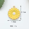 Accesorios para Joyería DIY Transfronterizos Estilo Pastoral Abejita Girasol Panal Mielera Aleación Colgante de Goteo de Aceite Llavero