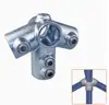 Conectores de Tubería de Acero de 25 mm 6 Uniones Redondas de Hierro Galvanizado para Tubería Marco Base de Barandilla Sin Soldadura Sujetador