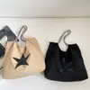 Bolso tote retro de moda transfronterizo para mujer 2026 Otoño nuevo bolso de hombro único con estampado de estrellas bolso cruzado de moda