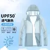 Ropa de Protección de la Piel para Exteriores para Hombres y Mujeres, Chaqueta Deportiva Transpirable de Color Sólido con Protección Solar Anti-UV para Correr