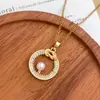 Colar Leve Luxo Nicho Anel Pérola Colar Acessórios Moda Simples Dia dos Namorados Chinês Corrente da Clavícula Cruzamento Venda Quente Corrente de Suéter