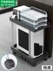 Soporte para Host de Computadora de Escritorio con Ruedas, Estante de Almacenamiento de Doble Capa, Bandeja Organizadora de Oficina Debajo del Escritorio