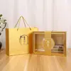 Caja de Empaque de Hongo Rojo, Caja de Regalo de Hongo Morilla, Caja Exterior de Papel de Lote Pequeño, Caja de Regalo de Gelatina de Pez Dorado, Caja Vacía