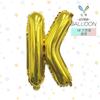 Globos de Papel de Aluminio Delgados con Letras del Alfabeto Inglés A-Z Versión Americana de 16 Pulgadas (40 cm) Decoración para Fiesta de Cumpleaños