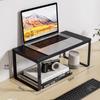 Soporte elevador para computadora soporte para monitor estante de escritorio base con almohadilla soporte de escritorio estante de almacenamiento de escritorio
