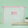 Bolsa de archivo EVA transparente simple gran capacidad gruesa impermeable resistente al desgarro duradera almacenamiento preferida para oficina de negocios