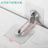 Gancho Adhesivo Transparente sin Clavos Estante de Almacenamiento Gancho Adhesivo Tipo Pasta Portacepillos de Dientes Parche Adhesivo Simple sin Clavos para Dormitorio