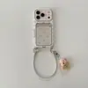 Oso Floral Conejo Aplicable Funda para Teléfono iPhone 18 Soporte Apple 17 16/15 Pro Colgante con Cordón a Prueba de Caídas