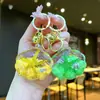 Llavero de Estrella de Cinco Puntas Acrílica con Concha de Estrella de Mar Rellena de Aceite y Arena Líquida Colgante para Mochila Decoración de Llavero Estrella Venta al por Mayor