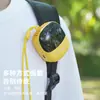 Ventilador Pequeño Casual de Cuello Colgante Recargable por USB con Pantalla Ventilador Pequeño Compacto Portátil Ventilador Eléctrico de Cuello Colgante