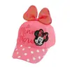 Gorra de Béisbol Infantil de Algodón con Lazo de Lentejuelas de Minnie, Sombrero de Sol para Niñas, Best-Seller Transfronterizo de Amazon