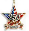 Artículo de venta caliente transfronterizo: Colgante acrílico del Día de la Independencia de Estados Unidos, recuerdo de los 250 años, 250 aniversario de la fundación de la nación