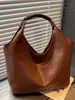 Bolsa tote grande de cor sólida com textura tecida para o trabalho e uso casual, novo estilo 2026, cor sólida, bolsa de ombro e bolsa de axila exclusivas
