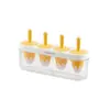 Molde para Helado para Hacer Paletas, Helados de Palito y Helado; Molde de Silicona de Cuatro Eslabones para Paletas Heladas Caseras para Niños