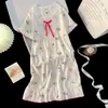 Bata de Noche para Niñas 2026 Nuevos Pijamas de Verano para Niñas Algodón Nube Manga Corta Estilo Verano Princesa Niñas Grandes Ropa para el Hogar