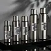 Termo de acero inoxidable 316 para exteriores, taza de acero completo para hombres, taza de separación de té y agua de gran capacidad, taza de agua para viajes y senderismo