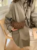 Bolso de Estilo Nuevo, Bolso Cruzado, Bolso de Mujer, Bolso de Hombro Simple de Gama Alta, Bolso Casual tipo Baguette con Lunares y Lazo, Bolso de Axila