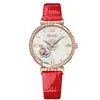 Nuevo reloj mecánico totalmente automático para mujer, reloj de moda para dama con incrustaciones de diamantes para ballet, reloj mecánico impermeable, disponible para venta al por mayor