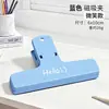 Nuevo clip magnético de cola larga para cuenta manual color macarrón plástico clip magnético para cuenta manual columpio estudiante Clip para facturas y papeles de examen