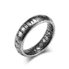 Anillo de Acero de Titanio con Personaje Vikingo Nórdico Retro de Amazon para Hombre y Mujer Estilo Neutro Uso Joyería de Mano de Acero Inoxidable