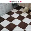 Alfombra Dormitorio Habitación Completamente Cubierta Felpa Manta de Cabecera Hogar de Niña Sala de Estar Esterilla de Espuma para Piso Alfombra Peluda Empalmada
