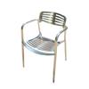 Mesas y Sillas de Exterior Balcón al Aire Libre Mesas y Sillas de Acero Inoxidable Tienda de Té con Leche al Aire Libre Ingeniería Comercial de Ocio Combinación Creativa de Mesa y Silla