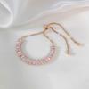 Pulsera de Circonita de Diamantes Completa de Lujo Ligero Súper Brillante Diseño Nicho Ins Celebridad de Internet Pulsera de Tirar Ajustable Joyería de Alta Gama