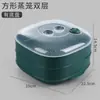 Utensilios especiales para hornos de microondas, vaporera para calentar panecillos y dumplings con tapa, caja de vapor para uso doméstico, caja de arroz con tapa, vaporera engrosada