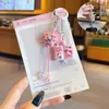 Cadena Creativa Hecha a Mano DIY de Bola de Piel con Cuentas para Colgante de Teléfono Móvil Llavero Lindo de Coche Bolso Modificado Colgante de Muñeca de Bebé