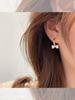 Pendientes de diseño de nicho para mujer, de otoño e invierno, ligeros, de lujo, de alta gama, con lazo de diamantes, nuevos pendientes de moda 2023