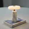 Lâmpada de Mesa Recarregável Portátil Ambiance de Mármore para Viagem Dinamarquesa para Quarto, Mesa de Cabeceira, Sala de Estar, Sala de Jantar, Computador, Iluminação de Mesa para Nicho