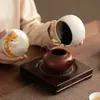 Tarro de Té de Gato Tarro Sellado de Cerámica Hogareño Tarro de Almacenamiento para Té Pu'Er Té Verde Almacén de Té Creativo Lindo Accesorios para Juego de Té
