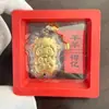 Año de la Oveja Dinero para Gastar Colgante para Teléfono Lámina de Oro Puro Dibujo Animado Mini Colgante de Cordero Llavero de Bolso Conductor de Tráfico Recuerdo Regalo