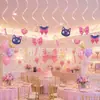Bestseller de Amazon: Banderín de Gato de Cumpleaños, Decoración de Banderín con Letras, Topper y Arreglo de Pastel con Temática de Chica Mágica