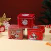 Caixa de Lata Infantil Portátil para Doces de Chocolate Pequenos Objetos Caixa Organizadora de Mesa Mini Fofo Presente de Natal