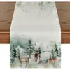 Novo Caminho de Mesa de Linho Abóbora de Natal Casa Restaurante Sala de Estar Mesa de Jantar Decoração Interna Externa Pano para Caminho de Mesa