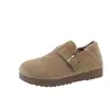 Sapatos Casuais Femininos de Algodão 2026 Outono Inverno Novos Quentes Slip-on Sapatos Preguiçosos Cor Caramelo Totalmente Cobertos Mocassins com Pelúcia Interna Sola Grossa