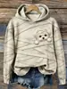 Sudadera con capucha Otoño Invierno 2026 Creativa Divertida Linda Mascota Estilo Urbano para Mujer Holgada con Bolsillo Otoño Nueva Llegada